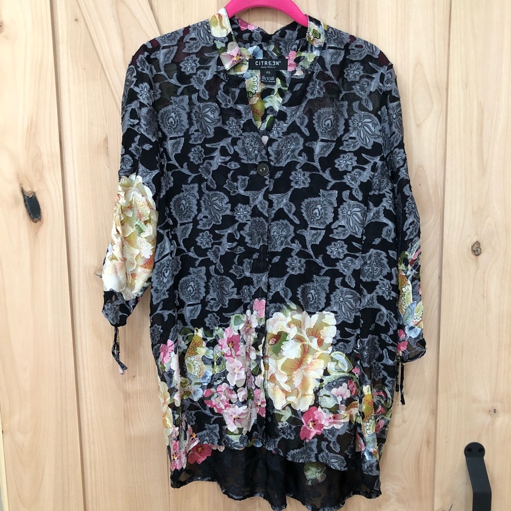 CITRON SANTA MONICA Silk Size Small Floral Lace